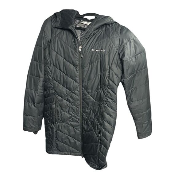 COLUMBIA 🏔️ Women’s Hooded Puff Jacket - insulated lining - Black - SMALL - Picture 1 of 1
